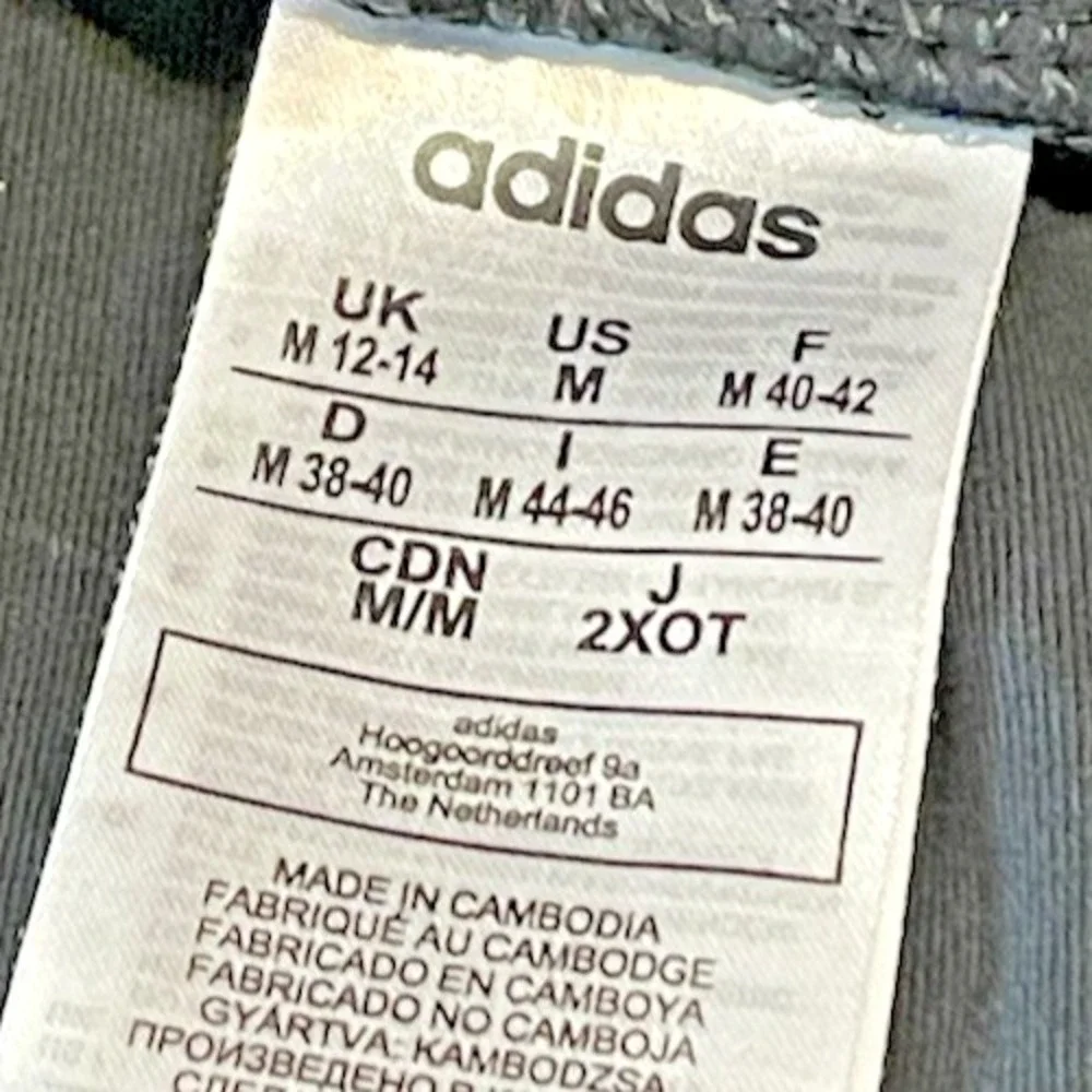 Adidas Essentials Joggers Mens Medium Black White 3-Stripes Tapered Knit Pants